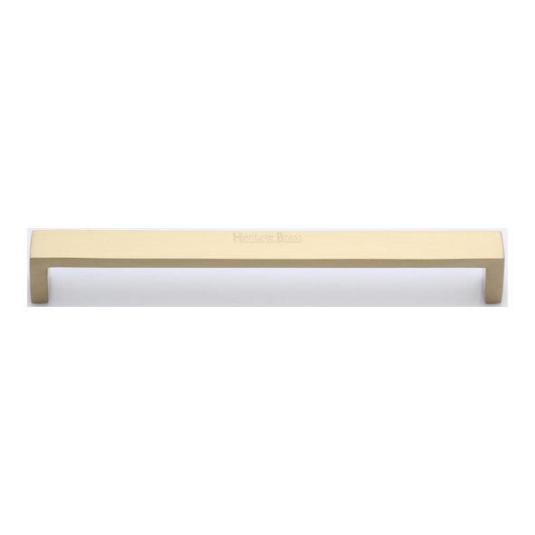 C4520 192-SB • 192 x 200 x 28mm • Satin Brass • Heritage Brass Wide Metro Cabinet Pull Handle